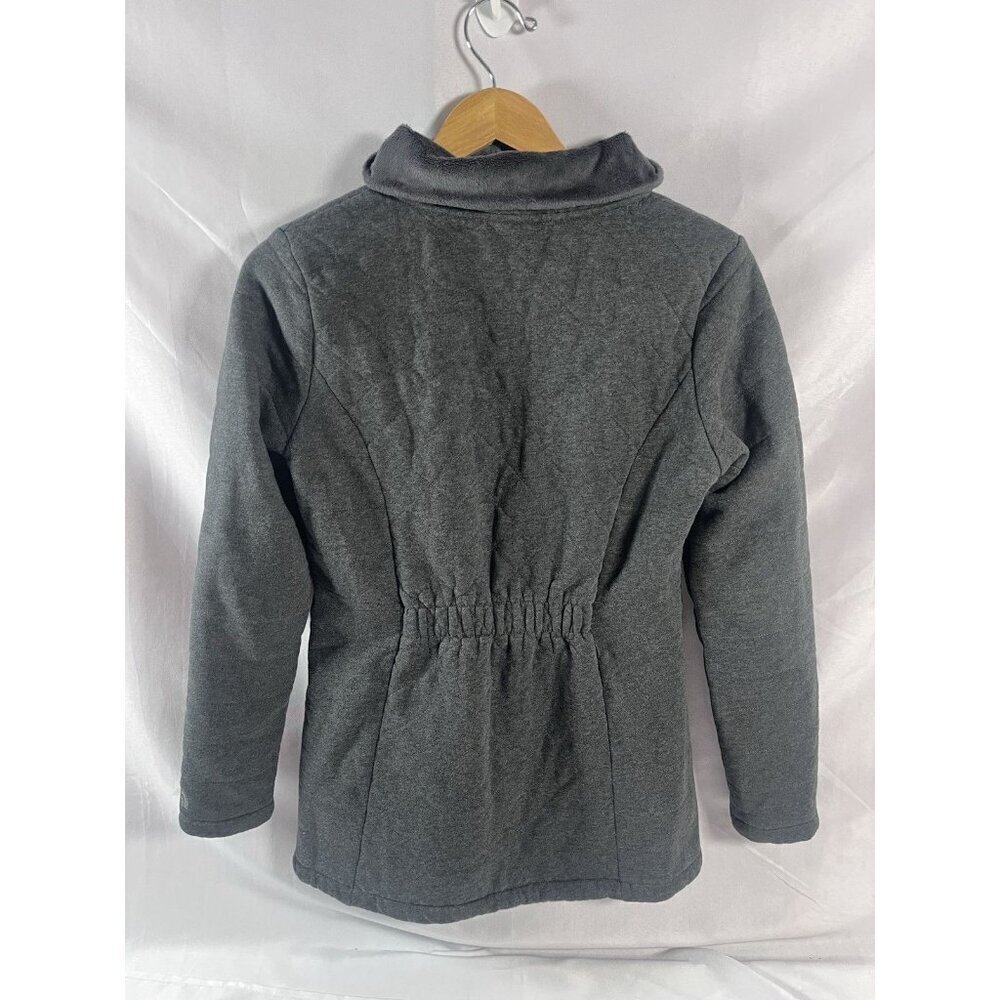 The North Face Caroluna Jacket Women's Size Medium Dark Gray Sherpa Lined - Picture 3 of 10
